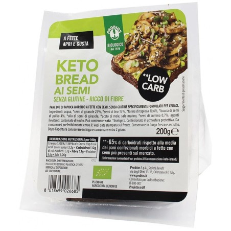 Probios keto bread con semi senza glutine 200 g