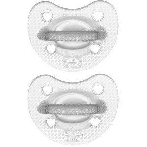 Chicco gommotto silicone crystal 6-16 mesi 2 pezzi