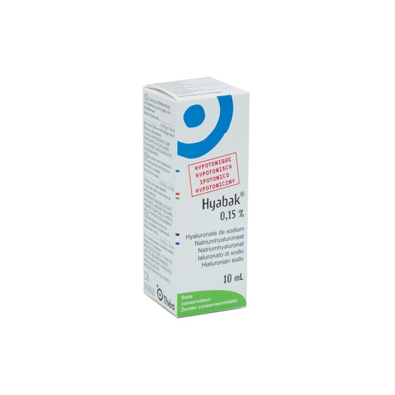 Hyabak 0,15% soluzione oftalmica 10 ml Hyabak 0,15% soluzione oftalmica 10 ml