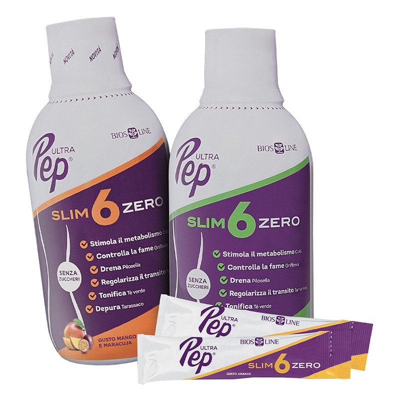 Ultra pep slim 6 zero ananas 500 ml biosline