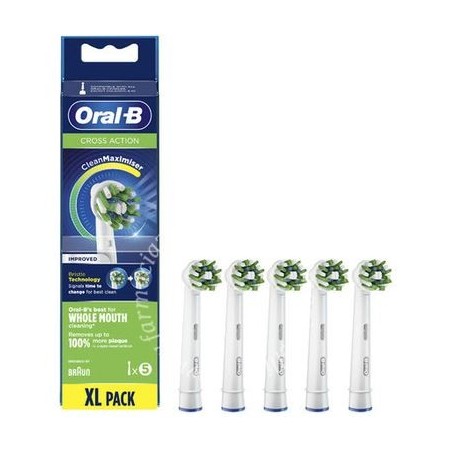 Oralb power refill eb50 crossaction 5 pezzi