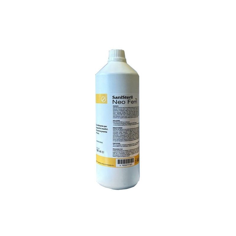 Disinfettante conservante per strumenti chirurgici dentistici e sanitari sanisteril neoferri 1000ml