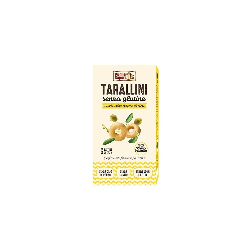 Foralle tarallini senza glutine con olio extra vergine d'oliva 100 g Foralle tarallini senza glutine con olio extra vergine d'oliva 100 g