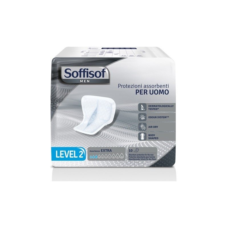 Pannolone per incontinenza sagomato soffisof men level 2 10pezzi