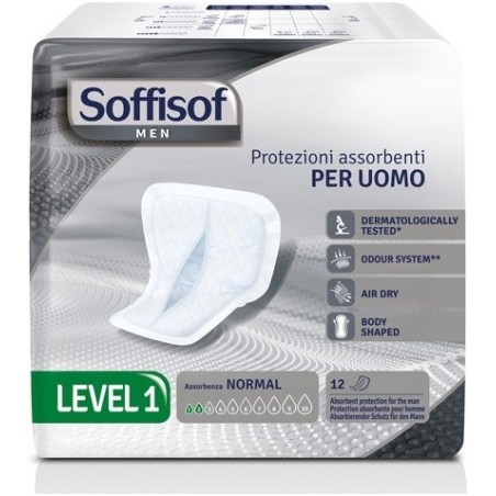 Pannolone per incontinenza sagomato soffisof men level 1 12pezzi