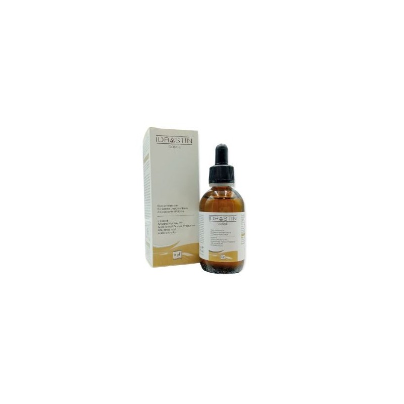 Idrastin gocce siero antimacchie schiarente depigmentante antiossidante idratante 50 ml