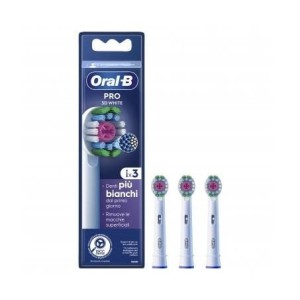 Oralb power refill eb18-3 3d white 3 pezzi