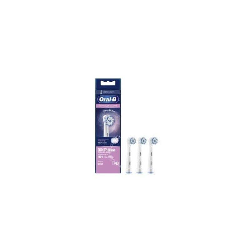 Oralb power refill eb60-3 sensitive clean 3 pezzi