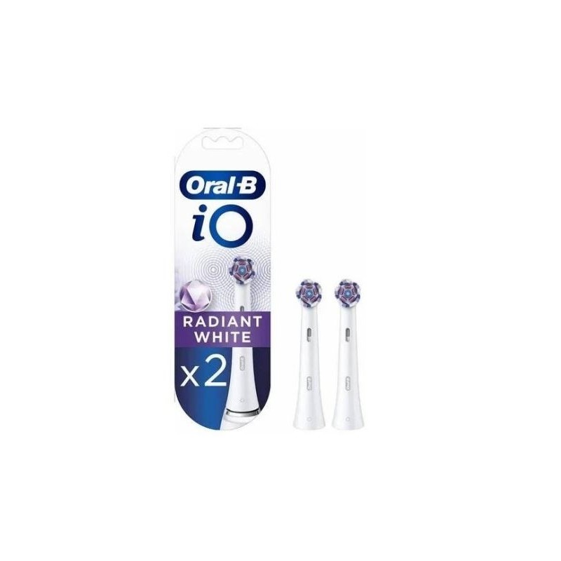 Oralb power refill io radiant white 2 pezzi
