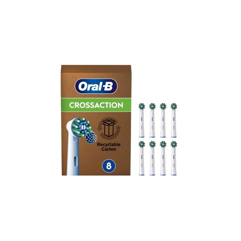 Oralb power refill eb50r crossaction 8 pezzi