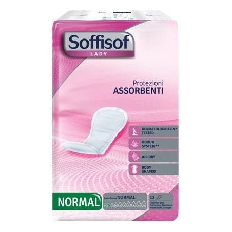 Pannolone per incontinenza con protezioni discrete morbide eanatomiche con nucleo super assorbente e uno speciale filtrante este