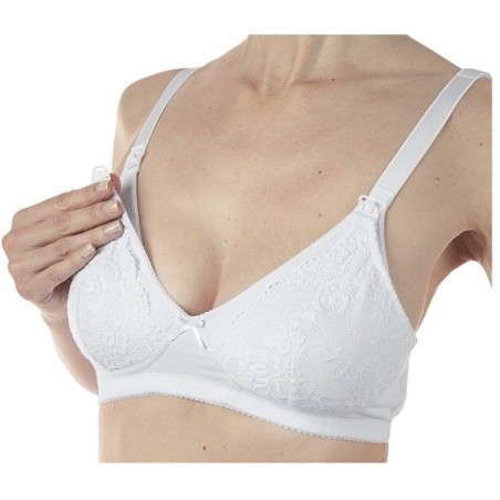 Mammy reggiseno cotone allattamento white 4d