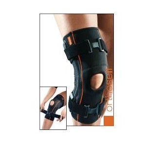 Ginocchiera con stabilizzatore rotuleo e stecche spir genufit 08 m