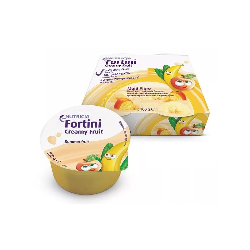 Fortini creamy fruit multi fibre frutti gialli 4x100 g
