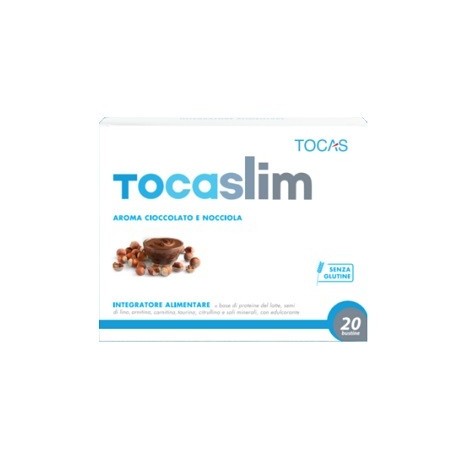 Tocaslim crema di cioccolato e nocciola 20 buste da 18 g