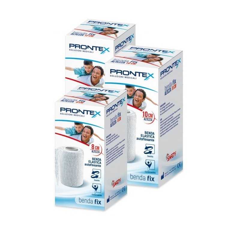 Benda elastica prontex fix autofissante 12 cm di altezza per4 metri in estensione 1 pezzo