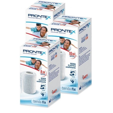 Benda elastica prontex fix autofissante 12 cm di altezza per4 metri in estensione 1 pezzo