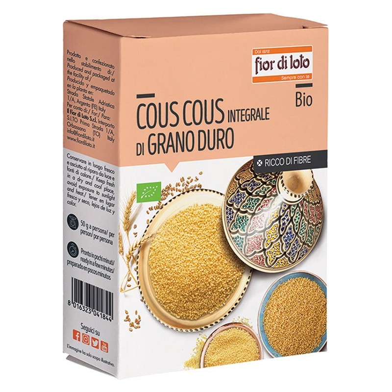 Cous cous integrale grano duro bio 500 g