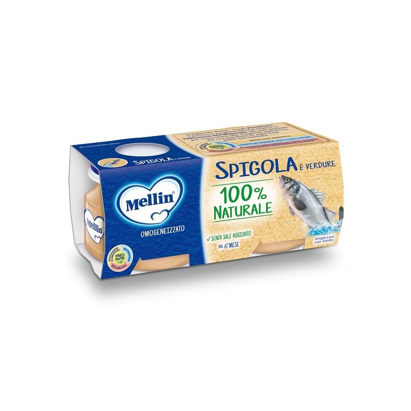 Mellin omogeneizzato di spigola e verdure 4 x 80 g