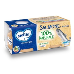 Mellin omogeneizzato di salmone e verdure 4 x 80 g