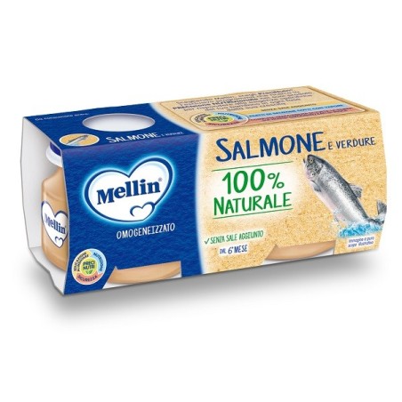 Mellin omogeneizzato di salmone e verdure 4 x 80 g