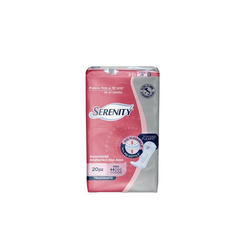 Serenity assorbente anatomico con aloe flexit mini 20 pezzi