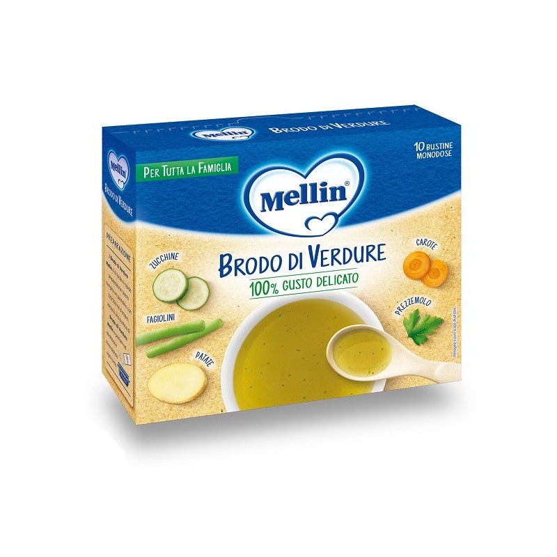 Mellin brodo di verdure 10 x 8 g