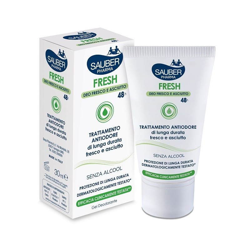 Sauber fresh deodorante gel astuccio 30 ml