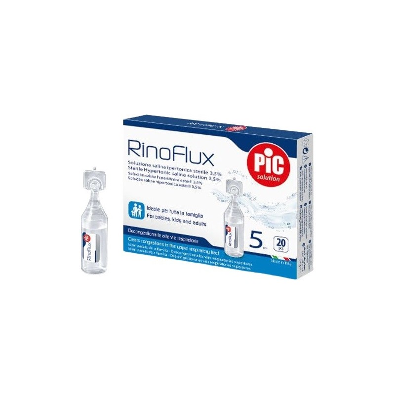 Rinoflux soluzione ipertonica nasale pic 20 fiale 5 ml