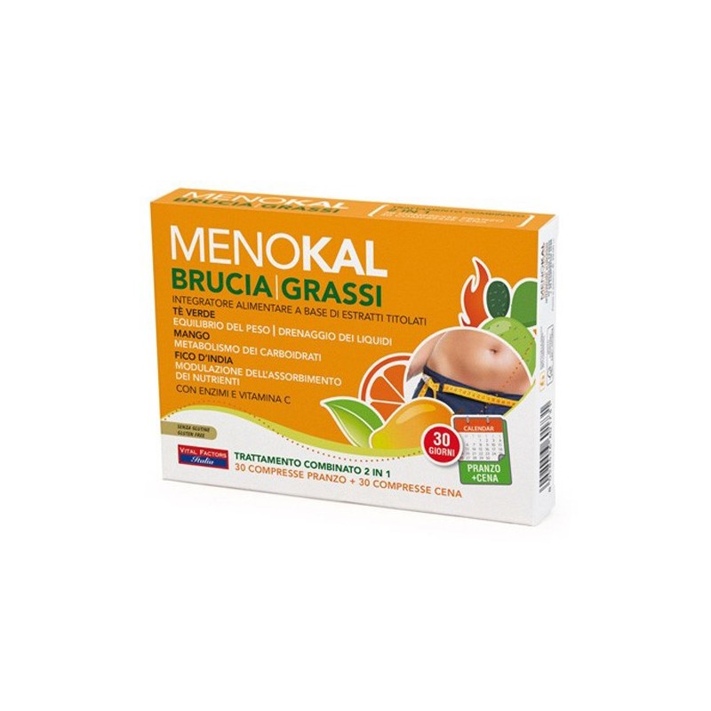 Menokal bruciagrassi 30 compresse pranzo + 30 compresse cena