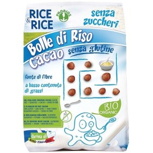 Rice&rice bolle di riso al cacao 150 g senza lievito