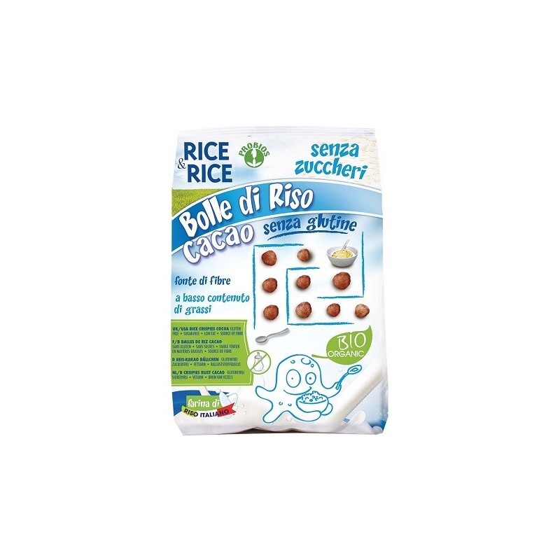 Rice&rice bolle di riso al cacao 150 g senza lievito