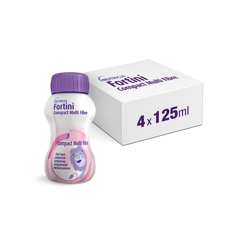 Fortini compact multi fibre fragola 4 pezzi 125 g