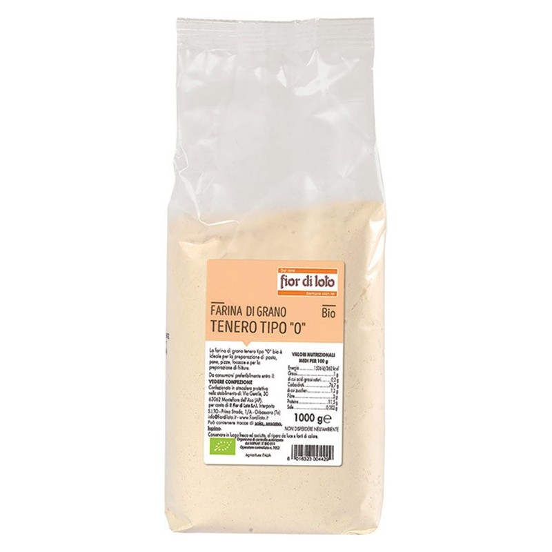 Farina fine di grano tenero 0 biologico 1000 g