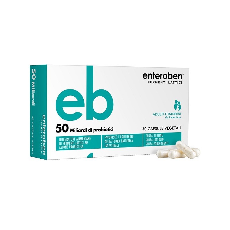 Enteroben 50mld 30 capsule vegetali Enteroben 50mld 30 capsule vegetali