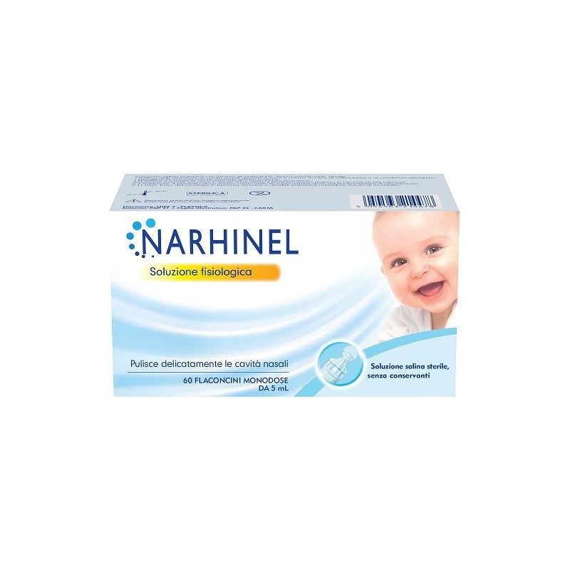 Soluzione fisiologica per aspiratore nasale narhinel 60 flaconcini da 5 ml