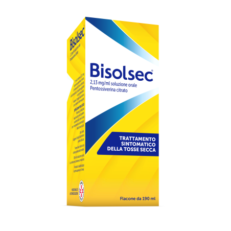 Bisolsec soluzione orale 190 ml 2,13 mg/ml flacone
