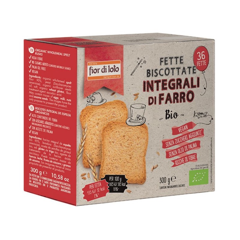 Fette biscottate farro integrali