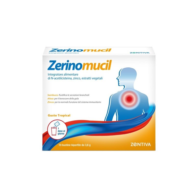 Zerinomucil 10 bustine 3,6 g Zerinomucil 10 bustine 3,6 g