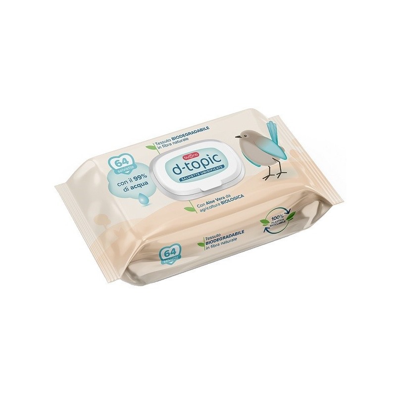 D-topic salviette umidificate 64 pezzi D-topic salviette umidificate 64 pezzi