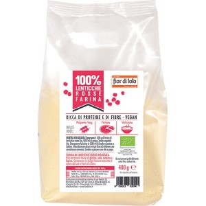 Fior di loto farina di lenticchie rosse bio 400 g
