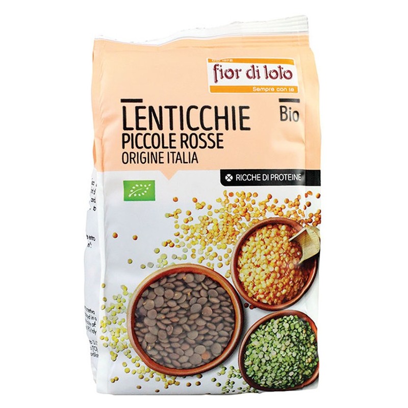Lenticchie piccole rosse italia bio 400 g