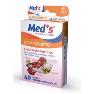 Cerotto meds strip kids ipoallergenico assortiti 40 pezzi