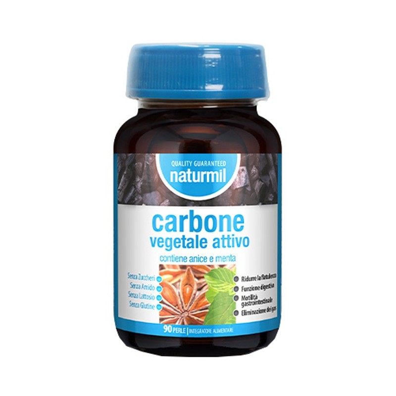 Naturmil carbone vegetale attivo 90 perle Naturmil carbone vegetale attivo 90 perle