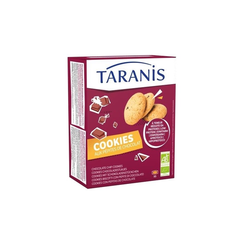 Taranis cookies con pepite al cioccolato 5 monoporzioni da 32 g Taranis cookies con pepite al cioccolato 5 monoporzioni da 32 g