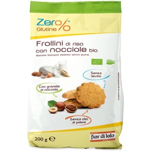 Zer%glutine frollini di riso con nocciole senza glutine 200g