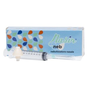 Nasir neb kit con 1 ugello nasir nebulizzatore + 1 siringa 10 ml llc + 1 ago