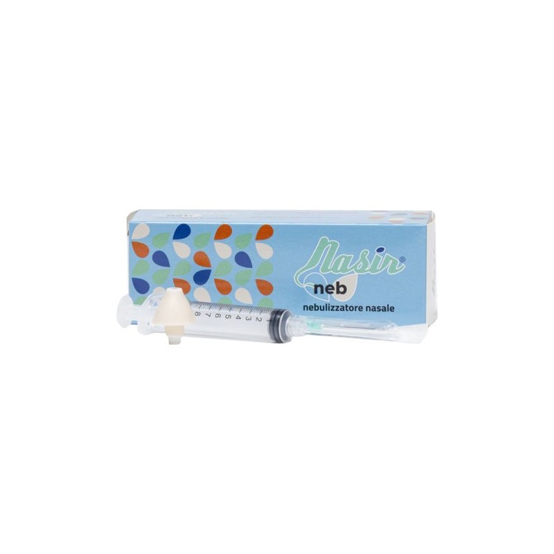 Nasir neb kit con 1 ugello nasir nebulizzatore + 1 siringa 10 ml llc + 1 ago