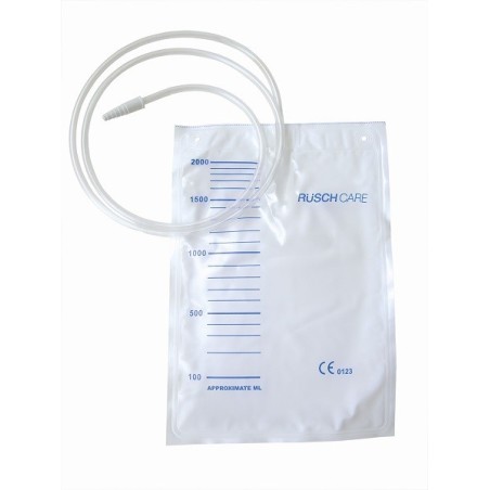 Sacca di drenaggio letto per incontinenza 2000ml in pvc contubo di raccordo 90cm diametro 5x7mm monouso 30 pezzi