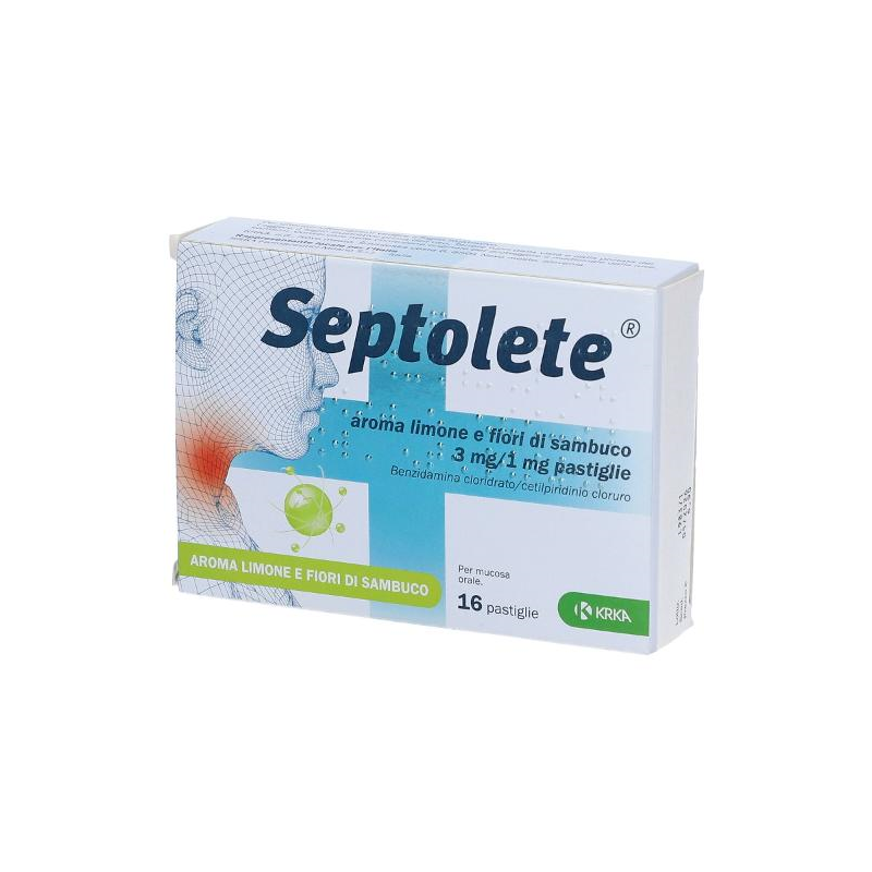 Septolete aroma limone e fiori di sambuco 3 mg/1 mg pastiglie
